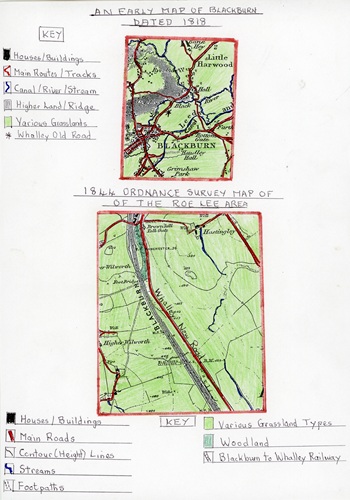 1818 Map of Blackburn and 1844 map of Roe Lee 061 on.jpg