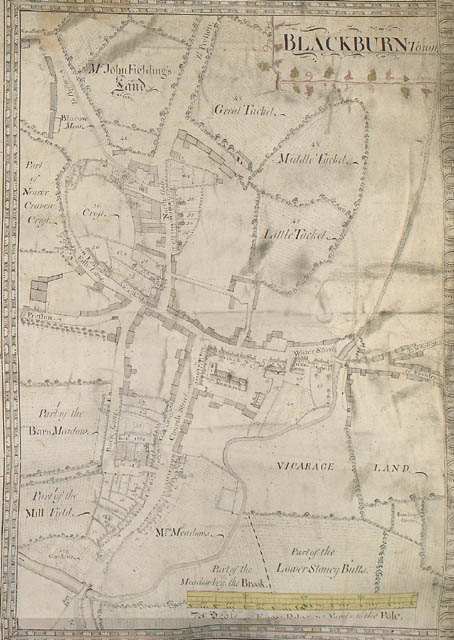 Blackburn in 1753 part of Glebe Map.jpg
